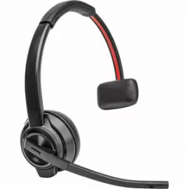 HP Poly Savi 8400 Office 8410 Wireless On-ear, Over-the-head Mono Headset - Black - Monaural - Supra-aural - 18000 cm - Bluetooth/DECT - 20 Hz to 20 kHz - Noise Cancelling Microphone 8L5A7AA