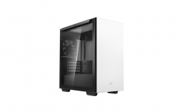 Deepcool MACUBE 110 White Minimalistic Micro-ATX Case, Magnetic Tempered Glass Panel (R-MACUBE110-WHNGM1N-G-1)