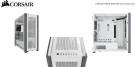 Corsair Obsidian 7000D AF Tempered Glass Mini-ITX, M-ATX, ATX, E-ATX Tower Case, USB 3.1 Type C, 10x 2.5', 6x 3.5' HDD. White CC-9011219-WW