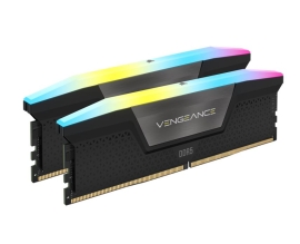 Corsair Vengeance RGB 32GB (2x16GB) DDR5 UDIMM 5600MHz C36 1.25V Desktop Gaming Memory Black CMH32GX5M2B5600C36