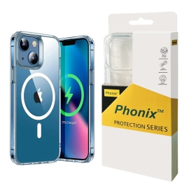 Phonix Apple iPhone 14 Pro Max Clear Rock Hard Case with MagSafe - (CJK147PM), Non-Slip Coating, Created from Strong and Durable Material, Ultra-thin CJK147PM