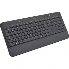 Logitech Signature K650 Keyboard - Wireless Connectivity - English - Graphite - Bluetooth - 5.1 - ChromeOS - PC, Mac - AA Battery Size Supported 920-010955
