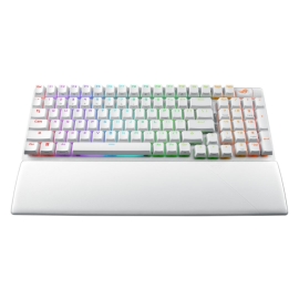 ASUS ROG STRIX SCOPE II 96 WL Storm Switch Wireless Gaming Mechanical Keyboard, Tri-mode Connection, Streamer hotkeys, PBT Keycaps (White) ROG STRIX SCOPE II 96 WL Storm Switch WHT