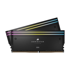 Corsair DOMINATOR TITANIUM RGB 64GB (2x32GB) DDR5 DRAM 6400MT/s CL32 Intel XMP Memory Kit ? Black