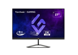 ViewSonic 27" 2K 240hz 1ms Lightning Fas, IPS, Dual Speakers, SuperClear IPS. 2x HDMI 2.0, 1x DP 1.4. VESA 100x 100t, Tilt Gaming Monitor VX2758A-2K-PRO-3