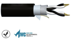 Multi-Pair 7/0.30 2 Pair Screened PVC Cable | 500m Black - 007.003.0095