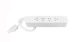 OE Elsafe | PACE 186102 | Pace 45 - 4 x GPO only with 800mm Lead to J Coupler and Desk Bracket | White - 018.006.0102