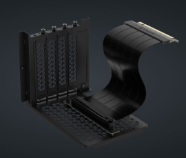 Corsair 6500 Series Vertical GPU Mount Kit - Black *Compatible with CORSAIR 6500 Series cases only