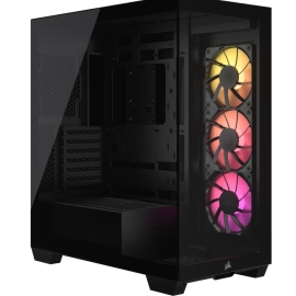CORSAIR 3500X ARGB Mid-Tower PC Case, Black
