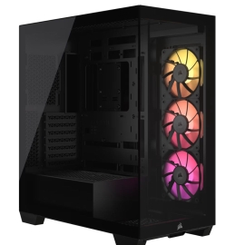 CORSAIR iCUE LINK 3500X RGB Mid-Tower PC Case, Black