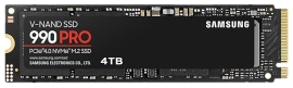 Samsung 990 Pro 4TB Gen4 NVMe SSD 7450MB/s 6900MB/s R/W 1600K/1550K IOPS 2400TBW 1.5M Hrs MTBF for PS5 5yrs Wty MZ-V9P4T0BW