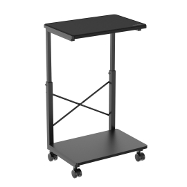 mbeat® activiva Height Adjustable PC & Printer Storage Stand Black Adjustable Shelf Height: 55/60/65/79/75/80/85cm ACA-STA-01K