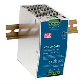 Mean Well | NDR-240-48 | 48v DIN Rail Power Supply 5A 240W - NDR-240-48