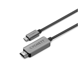 Cygnett Unite 8K USB-C to HDMI Cable (2.5M)-Black(CY4545CHDMI),Works with MacBook/Windows PC/Laptops/Chromebook,Ultra-HD Resolution 8K(60Hz)/4K(120Hz) CY4545CHDMI