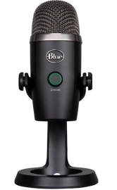 Logitech YETI NANO Premium USB microphone Black Max SPL: 120 dB (THD: 0.5% 1 kHz) Frequency Response: 20 Hz - 20 kHz 988-000502