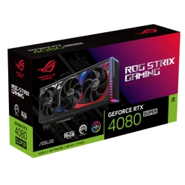 ASUS nVidia GeForce ROG-STRIX-RTX4080S-16G-GAMING RTX4080 SUPER 16GB GDDR6X, AI Performance 836, 2550 MHz Boost Clock, RAM 23Gbps ROG-STRIX-RTX4080S-16G-GAMING