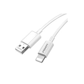 Pisen Lightning to USB-A Cable (1M) White - Support Safe Charge 2.4A, Stretch-Resistant, Reinforced, Durable, Apple iPhone/iPad/MacBook 6.94E+12