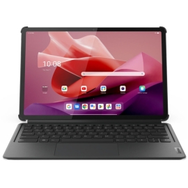 Lenovo Tab P12 (12.7") Bluetooth Keyboard - Storm Grey (ZG38C05204), Built-in Kickstand, 2-in-1 Pack, POGO Connector, Guilt-Free Streaming ZG38C05204