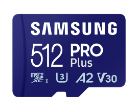 Samsung MB-MD512SA 512GB PRO Plus SDXC UHS-I microSD Card