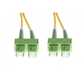 20m SC/APC - SC/APC OS1 / OS2 Singlemode Fibre Optic Duplex Cable FL.OS2SCAPCSCAPC20M