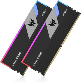 PREDATOR VESTAII 32GB 16GBx2 Black RGB DDR5 Memory 6400Mhz 1R*8 CL32 BL.9BWWR.380