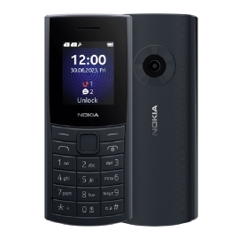 Nokia 110 4G 128MB - Midnight Blue (1GF018NPE1L01)*AU STOCK*, 1.8", 48MB/128MB, Dual SIM, 1450mAh, 2YR 1GF018NPE1L01