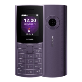 Nokia 110 4G 128MB - Purple (1GF018NPF1L01)*AU STOCK*, 1.8", 48MB/128MB, Dual SIM, 1450mAh, 2YR 1GF018NPF1L01