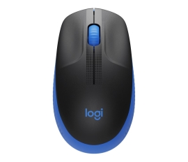 Logitech M190 Full-Size Wireless Mouse - BLUE from up to 10 meters away 1000 dpi, ONE AA- 18 months of worry-free usage 910-005914