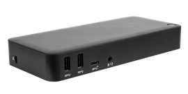 Targus USB-C Multi-Function DisplayPort Alt Mode Triple Video Docking Station 2xDP 1xHDMI 1xGeE Ethernet 2xUSB-A 1xUSB-C with 85W Power DOCK430AUZ