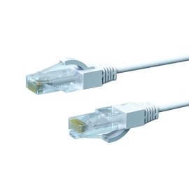 4cabling 3m CAT6A THIN U/UTP LSZH 28 AWG RJ45 Network Cable | 10 Pack White - 004.650.3006.10PACK