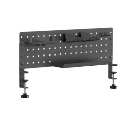 Brateck GMPB-05-02-B CLAMP-ON DESK PEGBOARD ORGANIZER WITH STORAGE KITS (BLACK) GMPB-05-02-B