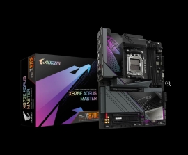 Gigabyte X870E AORUS MASTER AMD AM5 ATX Motherboard 4x DDR5~256GB,3x PCIe x16, 4x M.2, 4x SATA 6, 8x USB 3.2, 2x USB2.0, 2x USB-C, X870E AORUS MASTER