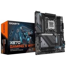 Gigabyte X870 GAMING X WIFI7 AMD AM5 ATX Motherboard 4x DDR5~256GB,3x PCIe x16, 3x M.2, 4x SATA 6,4x USB 3.2, 4x USB2.0, 2x USB-C, X870 GAMING X WIFI7