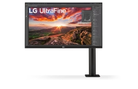 LG 27" IPS Ergo 4K (3840x2160) C-Clamp USB-C x1 ,HDR 400, VESA 100mm, Speakers Height Adjustable. 3 Years Limited 27BN88U-B