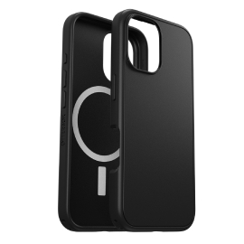 OtterBox Symmetry MagSafe Apple iPhone 16 (6.1') Case Black - (77-96542), Antimicrobial, DROP+, Antimicrobial, DROP+ 3X Military Standard, Raised Edge