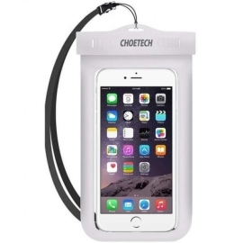 CHOETECH WPC007 Universal WaterProof Cell Phone Pouch Pouch Bag (8-inch/White)