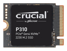 Crucial P310 2TB M.2 2230 NVMe SSD 7100/6000 MB/s 1M IOPS 440TBW 2M MTTF for MS Surface Pro Valve Steam Deck Asus Rog Ally Lenovo Legion Go MSI Claw CT2000P310SSD2