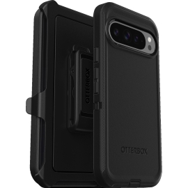 OtterBox Defender Google Pixel 9 Pro XL (6.8') Case Black - (77-95635), DROP+ 5X Military Standard, Multi-Layer, Included Holster, Raised Edges,Rugged