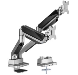 mbeat activiva Heavy Duty Dual Monitor Screen Gas Spring Monitor Arm Support:For monitors 17'-35 , each up to15kg. Integrated 180 Rotation