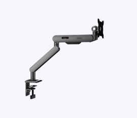 AOC AM402G Gray Desk-mount aluminum Alloy Structure. Mechanical Spring. Full Range Motion 17-34' up to 9KG VESA 100 and 75mm