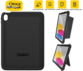 OtterBox Defender Apple iPad (10.9') (10th Gen) Case Black- ProPack - (77-89955),DROP+ 2X Military Standard,Built-in Screen Protection,7Years Warranty