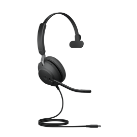 Jabra Evolve2 40 SE Wired USB-C MS Mono Headset, 360 BusyLight, Noise Isolationg Ear Cushions, 2Yr Warranty, Plug-and-play