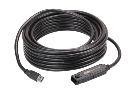 Aten | UE3310 | USB 3.1 Gen 1 10m Extender Cable with AC Adapter, support 5Gbps data-rate, daisy-chain up to 50m, unique locker head design - 006.108.1331