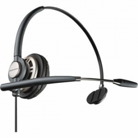 HP Poly EncorePro HW710 Wired On-ear, Over-the-head Mono Headset - Black - Monaural - Supra-aural - 89 cm Cable - Omni-directional, Noise Cancelling Microphone - Noise Canceling - USB Type A 8R708AA