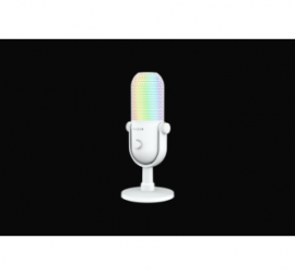 Razer Seiren V3 Chroma - RGB USB Microphone with Tap-to-Mute-White Edition-FRML Packaging RZ19-05060200