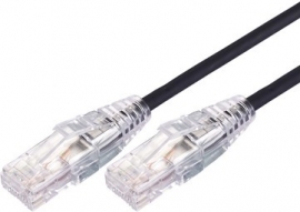 COMSOL 0.5M 10GBE ULTRA THIN CAT 6A UTP SNAGLESS PATCH CABLE -BLACK UTP-.5-C6A-UT-BLK