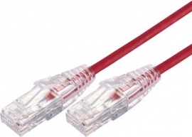 COMSOL 0.5M 10GBE ULTRA THIN CAT 6A UTP SNAGLESS PATCH CABLE -RED UTP-.5-C6A-UT-RED