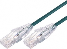 COMSOL 1M 10GBE ULTRA THIN CAT 6A UTP SNAGLESS PATCH CABLE -GREEN UTP-01-C6A-UT-GRN