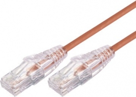 COMSOL 2M 10GBE ULTRA THIN CAT 6A UTP SNAGLESS PATCH CABLE -ORANGE UTP-02-C6A-UT-ORA