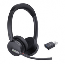 YEALINK HYBRID WIRELESS (WH64)MS STEREO BLUETOOTH/DECT HEADSET +WDD60 DECT DONGLE, NO BASE WH64-HYBRID-DUAL-TEAMS